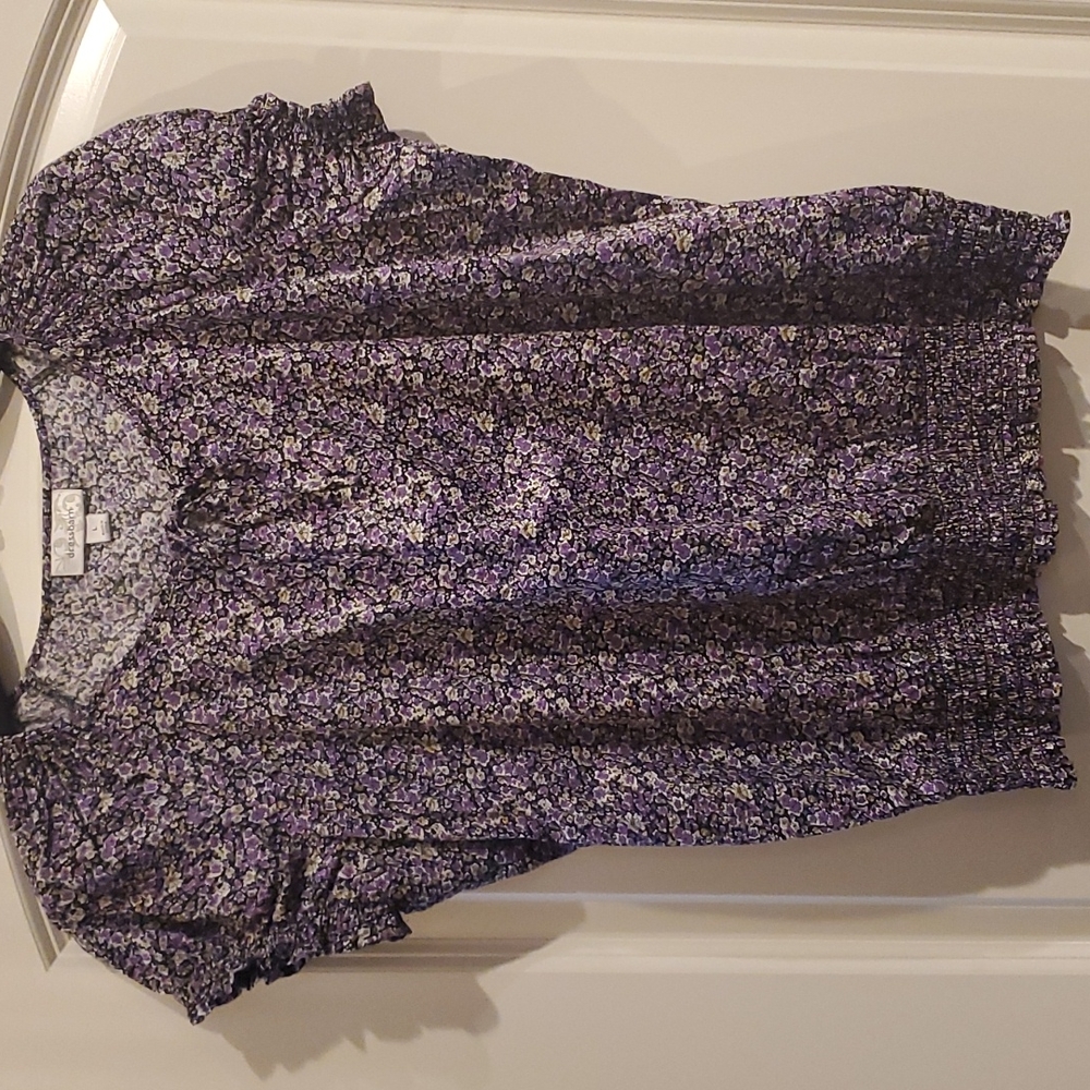Floral peasant top